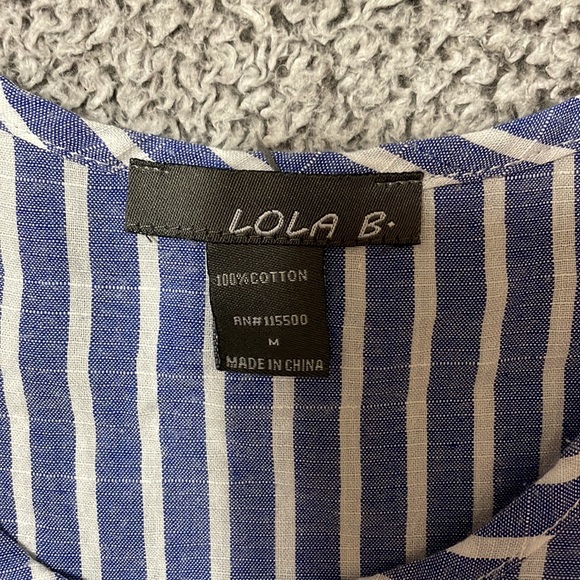 Lola B. Size medium striped top - Picture 2 of 4